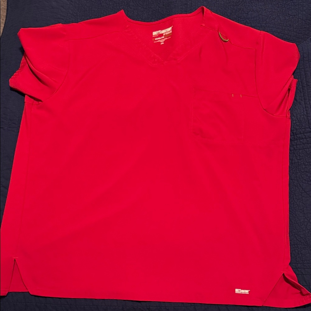 Grey's Anatomy Men's Vivid Red Short Sleeve Tee